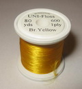 ������������� ���� Uni Floss 80 yds 600 1 ply br yellow